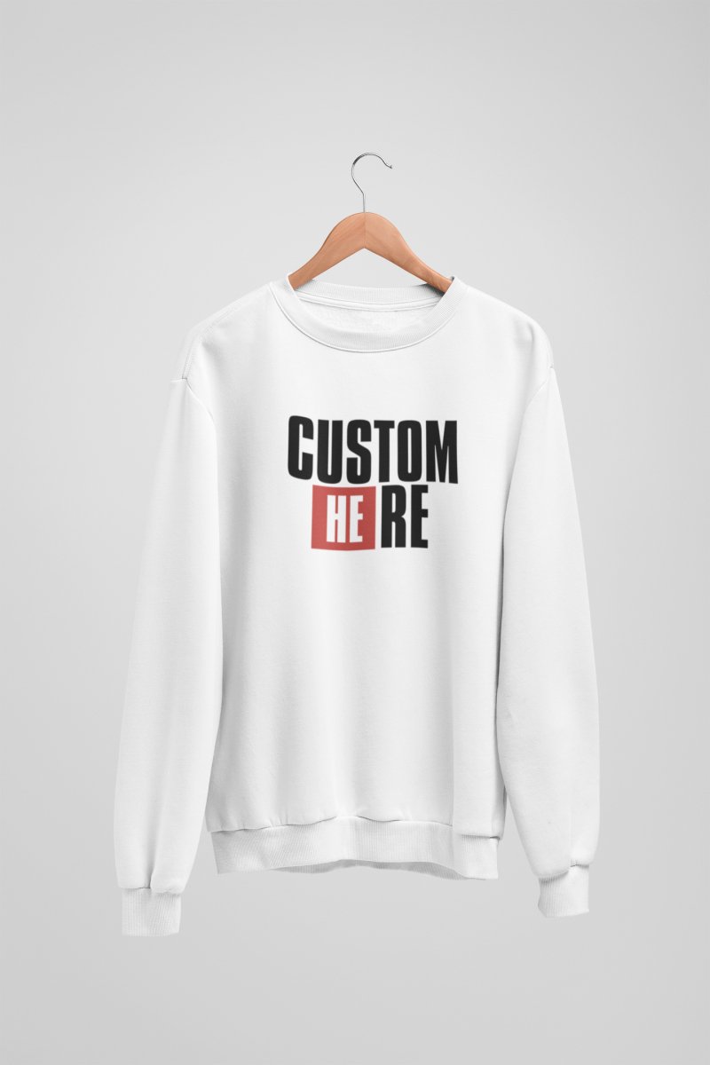 Sweatshirt Personnalisable Adulte Papel - theseriesworld